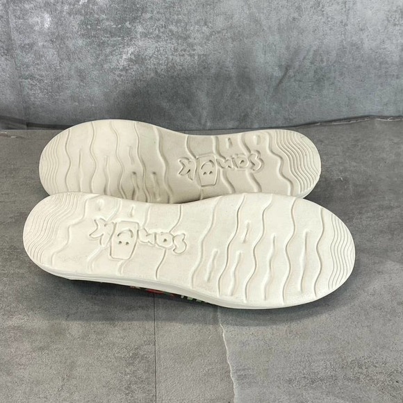 Sanuk Women's Black Canvas Pair O Sail Lite Floral Slip-On Boat Shoes SZ 9 - Picture 8 of 9